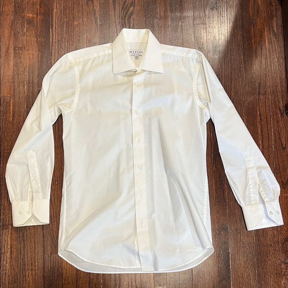 Modena White Men's Dress Shirt